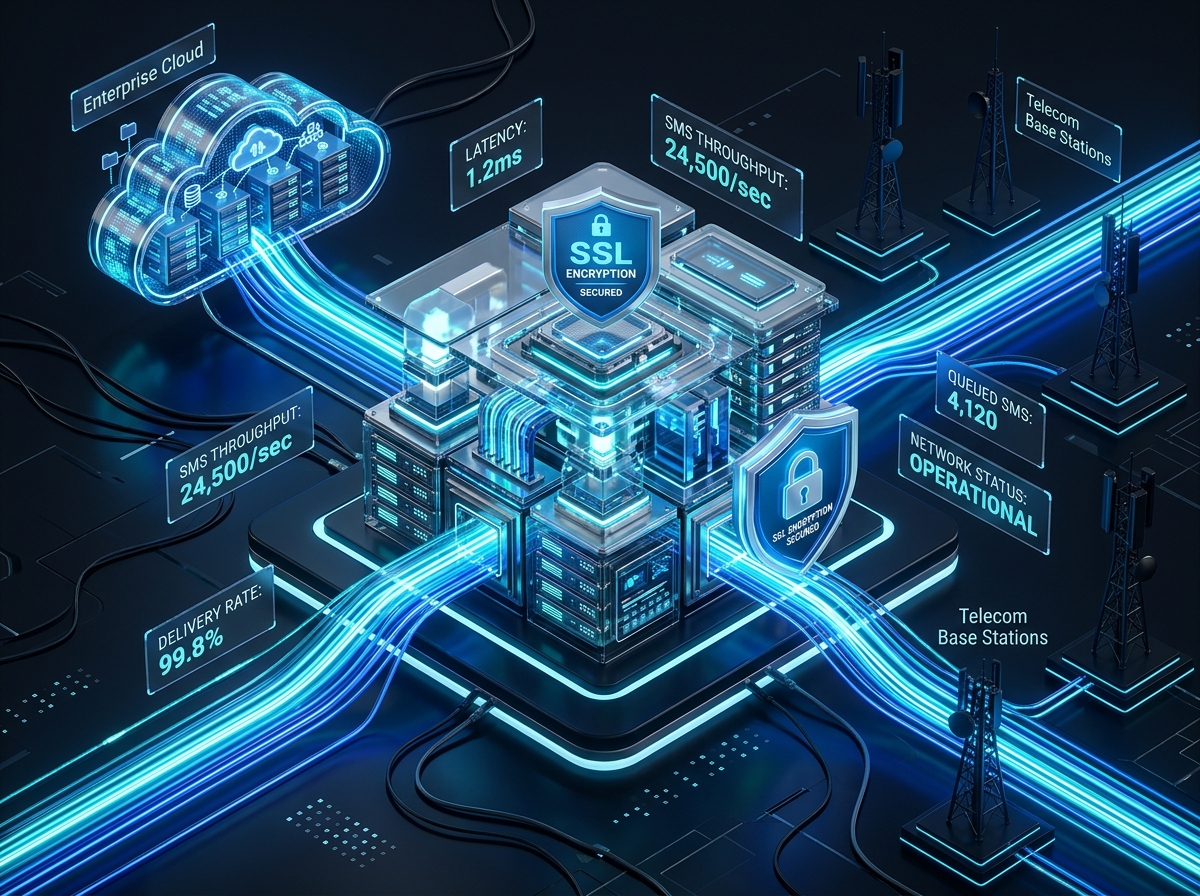 Intechno Software Multi-Operator Telecom SMS Routing Architecture
